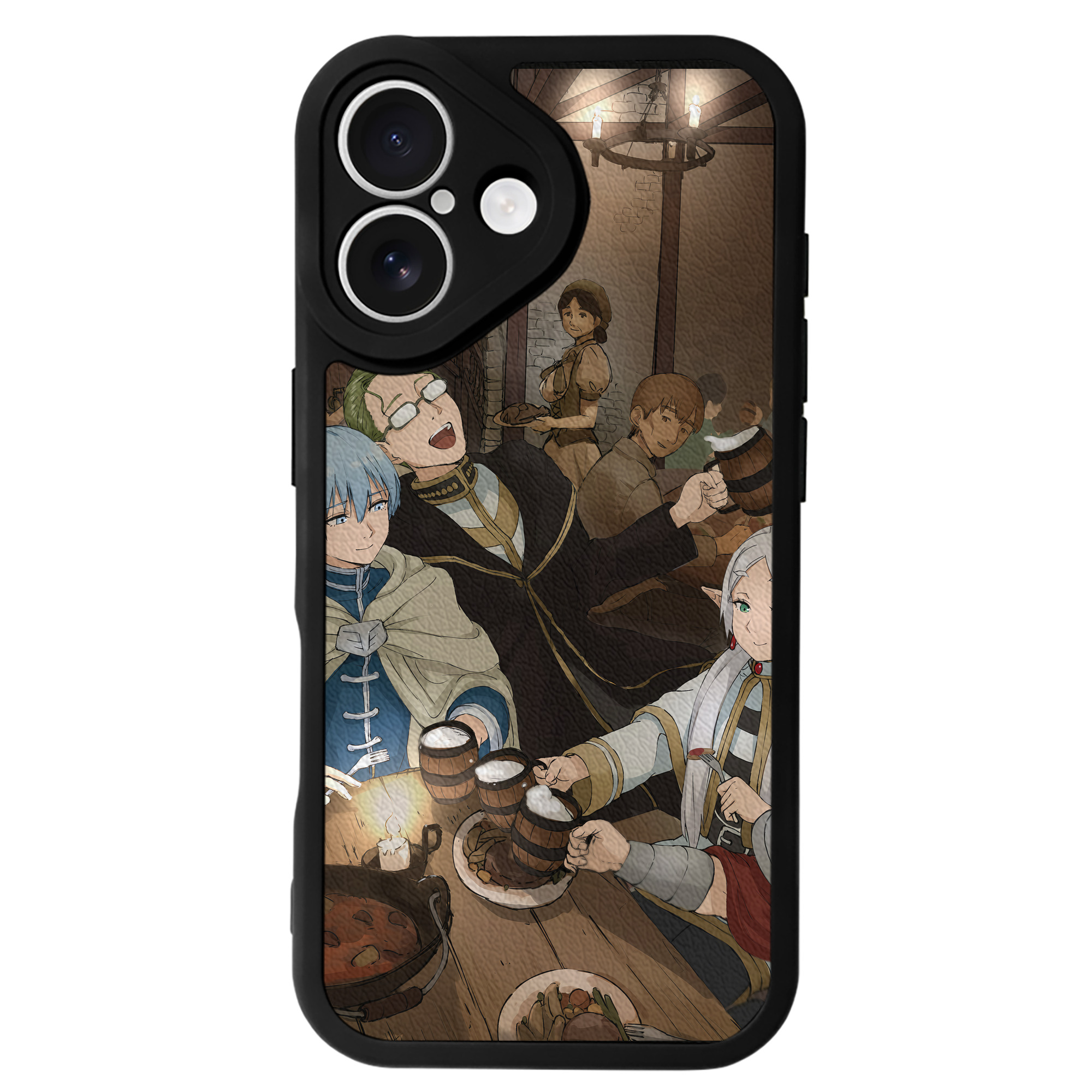 （画像用） 葬送のフリーレン Frieren 【iPhone 16シリーズ対応】シリコンスマホケース（レザー調） 材質：シリコン